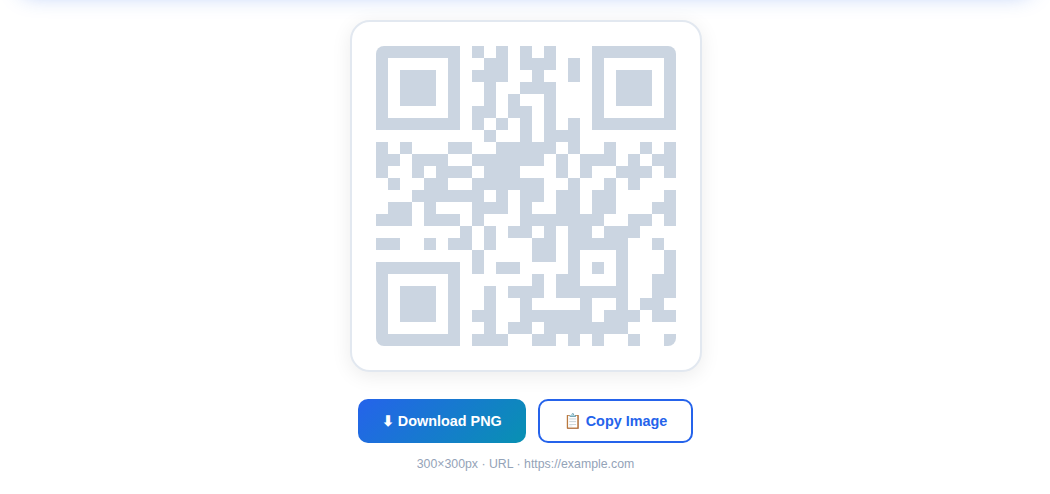 QR code with light gray foreground on a white background, showing weak, unreliable contrast